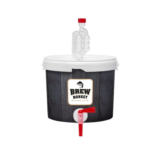 Vergistingsemmer van Brew Monkey inclusief waterslot en kraantje.